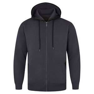 Sweats à capuche zippés simples pour hommes Vêtements tendance Veste sweat-shirt lourde Vente en gros de sweats à capuche zippés avec logo personnalisé OEM pour hommes - Product Image 4