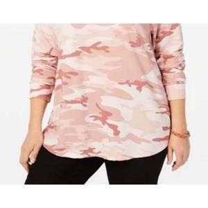 Felpa da Donna Love Tribe Elegante Taglia Grande con Stampa Camouflage, Trendy Rosa Taglia 3X, Realizzata in Tessuto Lavorato a Maglia - Product Image 3