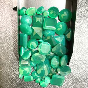 Gema Natural suelta de calidad AAA, piedra Natural de ónix verde, Esmeralda cortada, tamaño variado, Gema Natural, fabricación de joyas - Product Image 3