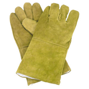 Guantes de soldadura de cuero dividido de piel de vaca de mejor rendimiento Protección DE TRABAJO Guantes de trabajo de cuero resistentes al calor y al fuego - Product Image 6