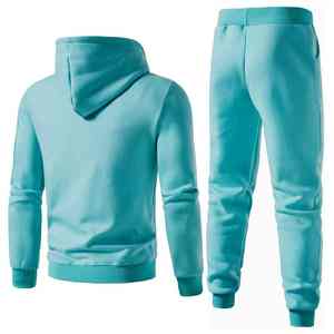 Survêtement décontracté unisexe à capuche pour l'hiver 2026 avec motif imprimé uni, 100 % coton, longueur genou, tissu doux au toucher pour le quotidien - Product Image 4