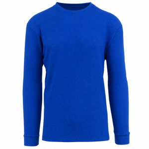 Men's Long Sleeve Crew Neck Waffle-Knit <b>Thermal</b> Shirts - Product Image 4