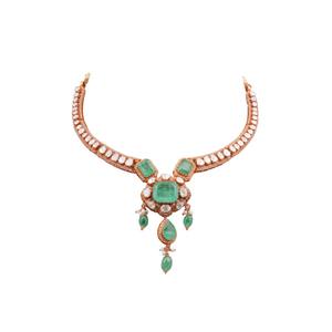 Conjunto de Collar y Aretes de Plata de Ley 925 con Diseño de Joyería Moderna Gajaah para Mujer, para Bodas, Fiestas y Eventos - Product Image 2