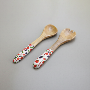 Juego de Cubiertos de Madera de Mango Esmaltada Personalizados, Cubiertos Sostenibles para Restaurante, Fiestas en Casa, Uso Diario, Proveedor Mayorista - Product Image 4