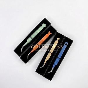 Pinzas para Pestañas de Acero Inoxidable Curvadas GETUP BROSONS IMPEX, Nuevo Diseño con Diferentes Colores y Recortes, Logotipo Personalizado Disponible - Product Image 5