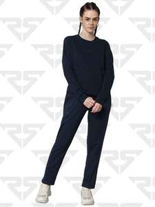 Wholesale Custom Fashion Plain Unisex Tracksuit for women cotton Fleece Pullover Oversize Women's Hoodies <b>Joggers</b> Set 2 piece - Product Image 6
