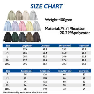 Gran oferta para hombre 400gsm Heavyweight French Terry Pullover Hoodies alta calidad 100% algodón hombro caído de gran tamaño personalizable OEM - Product Image 2