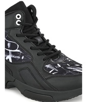 Chaussures de sport athlétiques en cuir synthétique personnalisées de qualité supérieure, baskets tendance montantes, chaussures de marche décontractées, bottes de terrain synthétique, chaussures de basketball