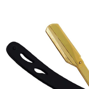 Meilleur fournisseur de rasoirs professionnels classiques en acier inoxydable à lame droite, lames de rasage à lame unique, légères, qualité A+ - Product Image 2