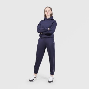 Sudadera con Capucha Azul Marino Raxe para Mujer, Ropa Deportiva, Logotipo Bordado, Transpirable, Cuello con Capucha de Seda, Ligera para Entrenamiento de Otoño, Pakistan-GymArmour - Product Image 4