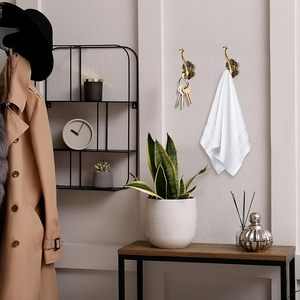 Antique Brass Vintage Coat <b>Hooks</b> Heavy-Duty Gold Wall <b>Hooks</b> for <b>Towels</b> Purse Hat Key Clothes Unique Curtain Hanging Rails - Product Image 5