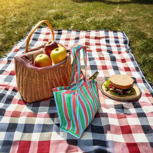 Bolsas de compras de nylon Plástico de polipropileno reciclado sostenible Reciclado Hecho India-Opciones a granel PP tejido grande ecológico - Product Image 6