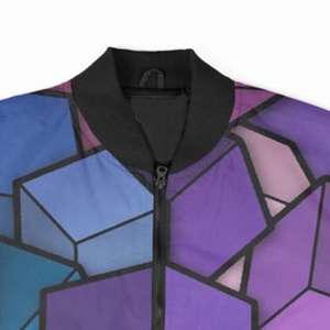 Chaqueta de béisbol de estilo callejero Hip Hop para hombre, nuevo estilo callejero, abrigo con cuello levantado estampado, decoración bordada, sugerencia de poder - Product Image 3