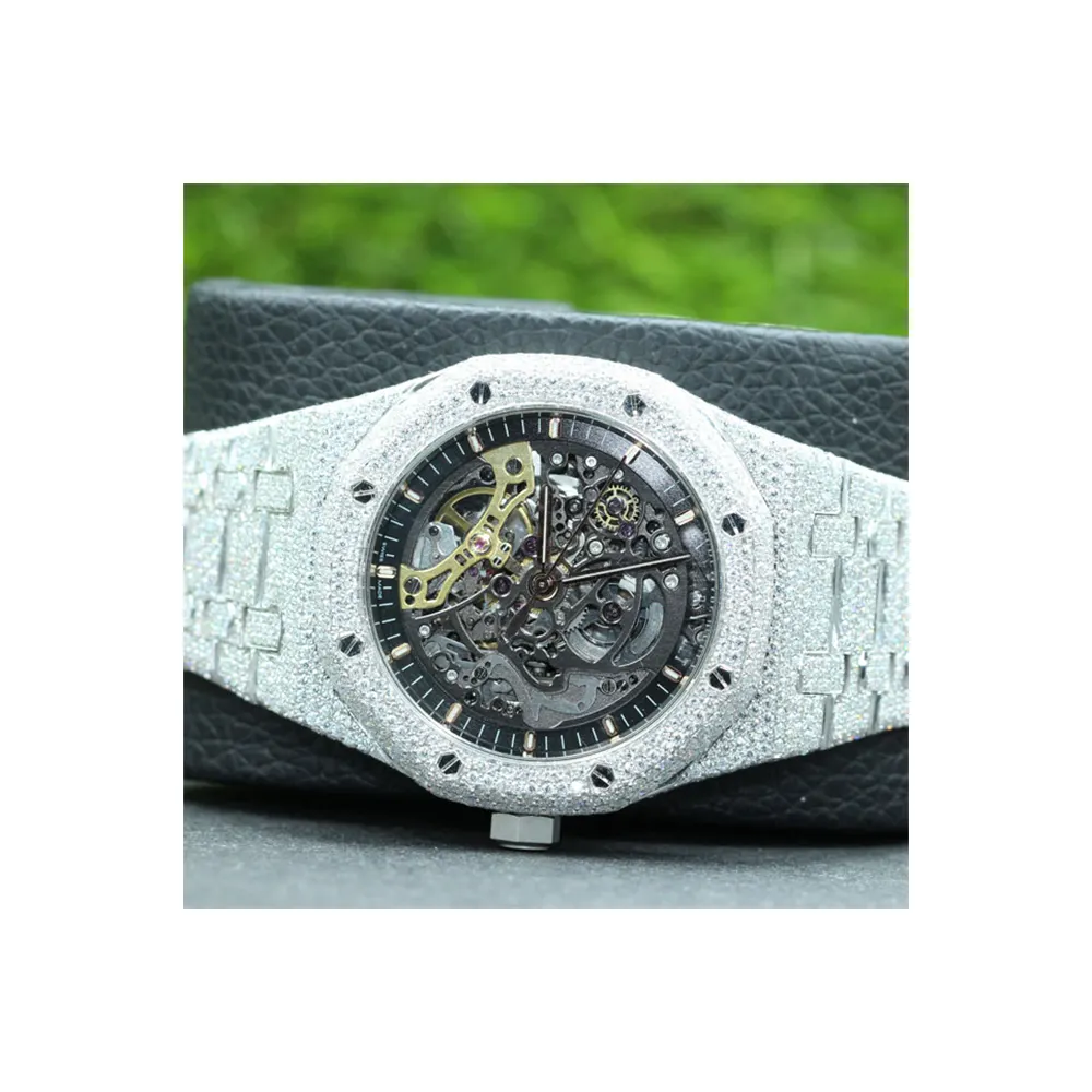 คอลเลกชันล่าสุดนาฬิกา Vss Diamond ขายนาฬิกา Moissanite มีจําหน่ายในราคาขายส่ง