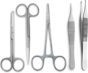 Professional <b>Suture</b> Practice <b>Kit</b> 5-Piece Stainless Steel for Medical Students Manual Surgical Skills Training DENTRIC IMPLANTS - Product Image 2