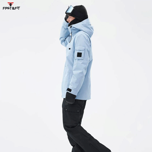 Veste de ski pour homme la plus vendue, tailles sur mesure, haute qualité, imperméable, coupe-vent, respirante, séchage rapide, grandes tailles, imprimée, fermeture éclair - Product Image 2