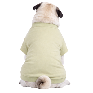 Khaki Green <b>Dog</b> <b>T</b> <b>Shirt</b> Soft Cotton Pet Tee Lightweight Comfortable Solid Color Daily Wear <b>for</b> Small Medium <b>Dogs</b> - Product Image 2