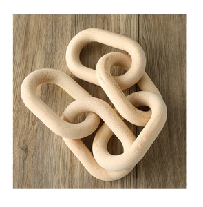 Chaîne en bois sculptée à la main, prix de gros, pour décoration de table, utilisation sur table, 100% bois naturel, chaîne décorative en bois, bonne vente - Product Image 1