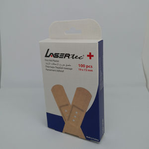 Custom Design Eco-friendly <b>Varnished</b> Art Paper Cartons with <b>Matt</b> Lamination Embossing & UV Coating for Medical Plasters - Product Image 1
