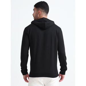 Sweat à capuche zippé pour homme, personnalisable avec logo, effet vintage, imprimé délavé à l'acide, 100% coton de haute qualité, motif uni, broderie, hiver, 300g - Product Image 2