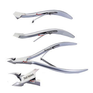 Coupe-ongles professionnel en acier inoxydable à double ressort pour ongles incarnés épais des doigts/orteils, pointe dorée, ouverture large, tailles 4mm et 6mm, pour bébé - Product Image 2