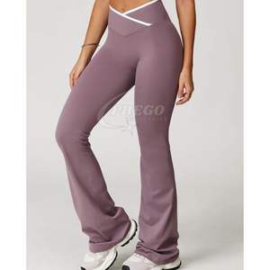 Pantalones de Yoga de Alta Calidad para Mujer, al por Mayor, con Sensación Desnuda, Cintura Alta, Corte Cruzado, Leggings Ajustados, Pantalones Deportivos para Fitness - Product Image 1