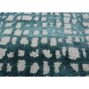 Alfombra Kavi Verde de Lana y Seda de Bambú Anudada a Mano, Diseño Teoría del Caos, Patrón Abstracto Rectangular para Sala de Estar, 10 mm de Grosor - Product Image 3