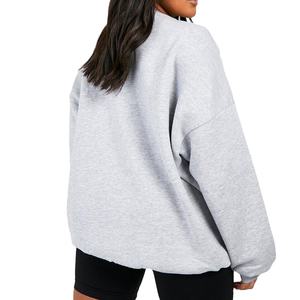 Recién llegado, venta directa de fábrica, sudaderas para mujer, logotipo personalizado, Material sólido, sudaderas transpirables de talla grande de alta calidad para mujer - Product Image 2