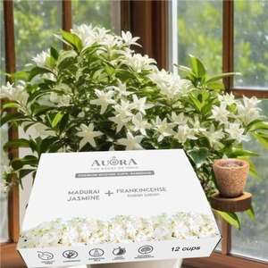 ถ้วยเครื่องหอมธรรมชาติอินเดียแบบพรีเมี่ยมกล่องกำยาน12ชิ้นผลิตจากไม้ไผ่ - Product Image 1