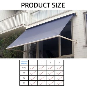 <span class=keywords><strong>Toldo</strong></span> Retráctil de Brazo Oscilante para Exteriores, Fácil de Instalar, Eléctrico, para Cafeterías - Product Image 2