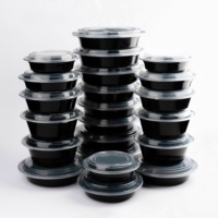 Vente en gros 40oz 1185ml Récipient rond hygiénique pour animaux de compagnie en plastique PP sans danger pour le congélateur pour l'emballage de gâteau Sushi Meilleures offres du fournisseur indien