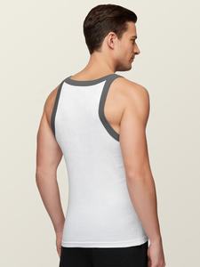 Chaleco deportivo de poliéster de secado rápido personalizado para hombre, mangas sin mangas de malla transpirable, ropa deportiva de gimnasio de verano, camiseta de talla grande - Product Image 3