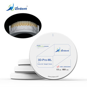 Blocco di <span class=keywords><strong>Zirconia</strong></span> Multistrato 3D Pro ML - Disco di <span class=keywords><strong>Zirconia</strong></span> Dentale ad Alta Traslucenza da 98mm per Sistema Aperto per Fresatura CAD/CAM in Laboratorio - Product Image 3