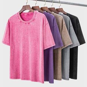 เสื้อยืดผ้าฝ้าย100% ของผู้ชายซักได้เสื้อ2025ผ้าฝ้ายเฮฟวี่เวท250gsm สไตล์วินเทจ - Product Image 5