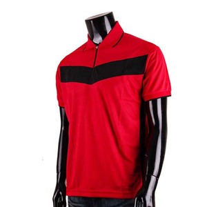 Venta al por mayor 100% algodón de los hombres para Polo camisetas en blanco Slim Fit manga corta deportes Golf camisas cremallera contraste colores de talla grande - Product Image 6