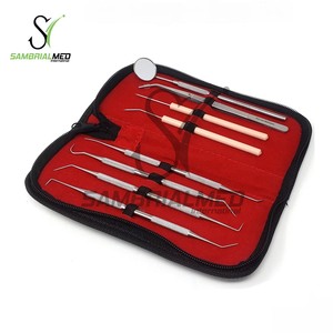 Kit Premium per l'igiene orale dentale da 7 pezzi per strumenti di rimozione della placca per uso domestico da dentista <span class=keywords><strong>Scaler</strong></span> CE e strumenti dentali certificati ISO - Product Image 3