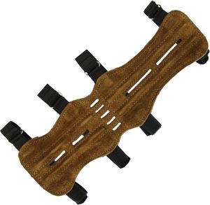 Imra Impex Protège-bras réglable en cuir de vachette suédé Conception flexible Arcs de tir Flèches Protection renforcée pour équipement - Product Image 2
