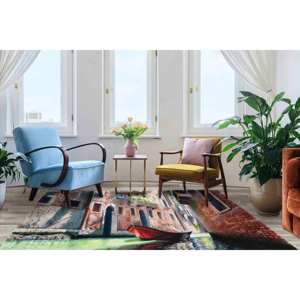 Tapis imprimé Paysage du Grand Canal : Sublimez votre décoration intérieure avec une œuvre d'art contemporaine, avec tapis à poils doux - Product Image 5