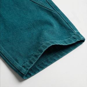 Jeans pour hommes rétro, design personnalisé, streetwear, jambes larges superposées, délavés au soleil, baggy, denim, pantalon, lavage à l'acide, durable, tendance - Product Image 6