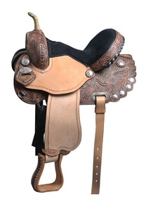Selle de course Western en cuir véritable de qualité supérieure pour l'équitation - Product Image 2