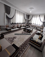 Asientos de piso oriental Sofá étnico Sofá árabe Majlis Sofá de estilo otomano Conjunto árabe Yalsa Asientos de piso oriental de lujo