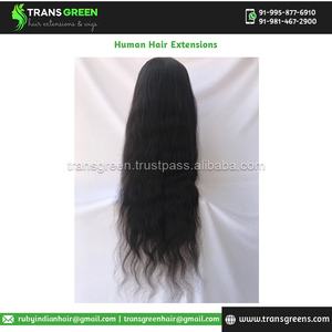 ขายส่งผู้ส่งออกกําพร้ากัมพูชาชิด 28 นิ้ว 100% ดิบที่ยังไม่ได้ Virgin 13x4 ธรรมชาติวิกผมหยักผมต่อผม - Product Image 6