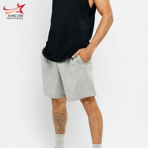 Short de gymnastique de compression pour hommes avec poche, vêtements de fitness et d'entraînement décontractés, shorts à motifs solides, brodés, vente en gros - Product Image 5