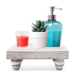 Juego de bandejas de madera de último diseño en color gris suave con forma cuadrada Diseño elegante Perfecto para la organización de la decoración del hogar con estilo - Product Image 4