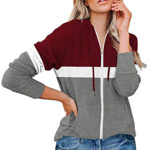 Sweat-shirt à capuche pour femme avec logo personnalisé, de haute qualité, doux, respirant, en coton et polyester, impression en relief pour femmes - Product Image 3