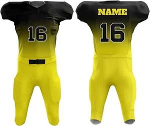 ชุดเครื่องแบบวันแข่งขันฟุตบอลอเมริกันแบบกำหนดเองกางเกงขาสั้นผ้าควบคุมความชื้น - Product Image 1