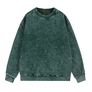 Colección de invierno Sudaderas con capucha para hombre Diseños profesionales Algodón Lavado ácido Estilo Serigrafía Logo Liso teñido con capucha Sólido - Product Image 3