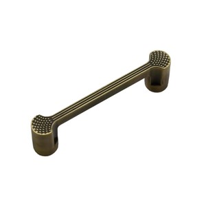 Poignée d'armoire moderne en zinc de 96mm avec finition antique 1 barre de poussée pour porte, tiroir, armoire, cuisine et meubles de bureau - Product Image 1