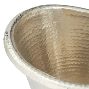 Elegante Cubitera Redonda de Acero Inoxidable de 5L con Diseño Zen Asiático para Enfriar Cerveza y Vino, Ideal para Eventos y Catering, Hecha a Mano, Zahid Premium - Product Image 3