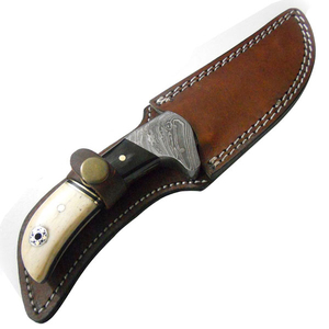 2025 nouveauté couteaux de chasse damas haut meilleur couteau à lame fixe personnalisé de haute qualité Support OEM - Product Image 6